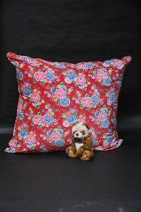 Huge floor cushion in cotton velvet fabric