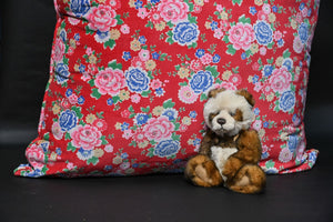 Huge floor cushion in cotton velvet fabric