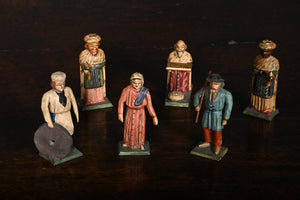 Czech Folk Art Wooden Beslam Figures