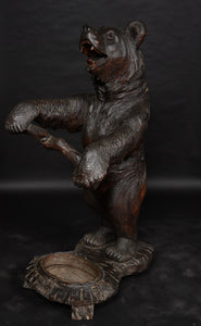 Black Forest Bear Walking Stick Stand 19th Century