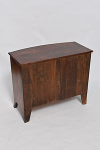 Regency Flame Mahogany Bow Front Chest of Drawers