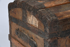 Domed Wooden 'Devizes & Bath' GWR Labelled Trunk