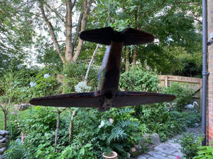 Rare Ww2 Folk Art Model Of An Raf Boulton Paul Defiant Night Fighter.