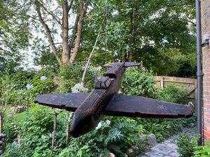 Rare Ww2 Folk Art Model Of An Raf Boulton Paul Defiant Night Fighter.