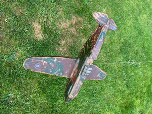 Rare Ww2 Folk Art Model Of An Raf Boulton Paul Defiant Night Fighter.