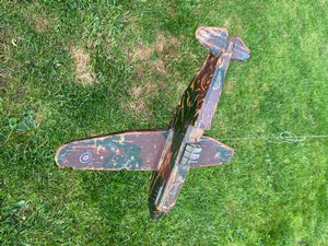 Rare Ww2 Folk Art Model Of An Raf Boulton Paul Defiant Night Fighter.