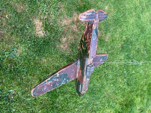 Rare Ww2 Folk Art Model Of An Raf Boulton Paul Defiant Night Fighter.