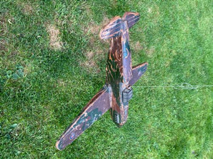 Rare Ww2 Folk Art Model Of An Raf Boulton Paul Defiant Night Fighter.