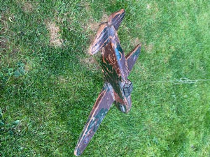 Rare Ww2 Folk Art Model Of An Raf Boulton Paul Defiant Night Fighter.