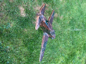 Rare Ww2 Folk Art Model Of An Raf Boulton Paul Defiant Night Fighter.