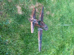 Rare Ww2 Folk Art Model Of An Raf Boulton Paul Defiant Night Fighter.