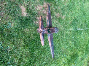 Rare Ww2 Folk Art Model Of An Raf Boulton Paul Defiant Night Fighter.