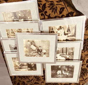 Eight Framed Laurel & Hardy Italian Tour Publicity Stills (1950)