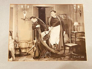 Eight Framed Laurel & Hardy Italian Tour Publicity Stills (1950)