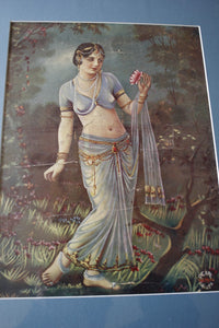 Vibrant Indian Raj Prints Of A Lady And A Soldier
