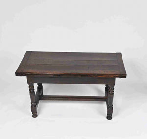 Antique Table 17th Century of Oak with Drawer Leaf Construction