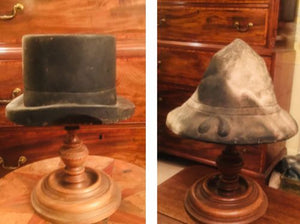 Two White Pottery Carnival Hat Moulds Circa 1920