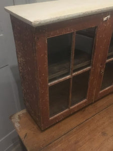 Glazed “scratch Back” Cabinet