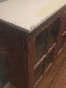 Glazed “scratch Back” Cabinet