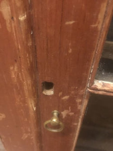 Glazed “scratch Back” Cabinet
