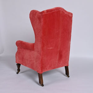 Antique Armchair -  19th Century Velvet Ladies Armchair
